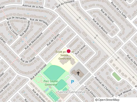 Location of École Sainte-Geneviève at 700 avenue de Cherbourg, Québec