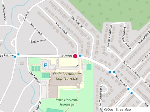 Location of Ecole Secondaire Cap-Jeunesse at 600 36E Av, Saint-Jérôme