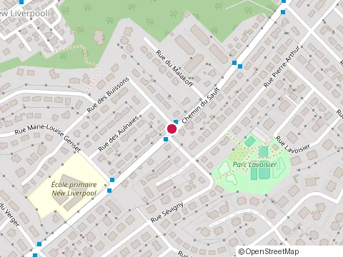 Location of École Secondaire de l'Aubier at 1020 chemin du Sault, Levis