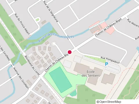 Location of École Secondaire des Sentiers / Vie Étudiante at 1090 chemin de Château-Bigot, Québec