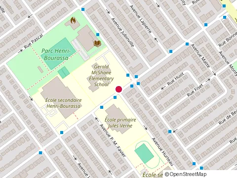 Location of École Secondaire Henri-Bourassa at 6051 Boulevard Maurice-Duplessis, Montréal-Nord