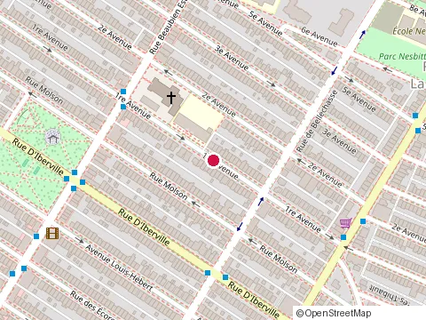 Location of Ecole St Marc at 6365 avenue 1Re, Montréal