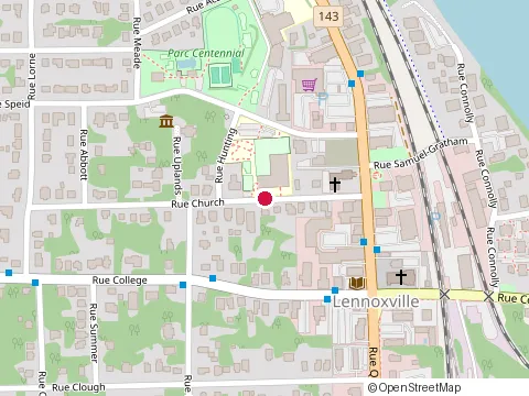 Location of Ecole St-Antoine at 16 Rue Church, Sherbrooke