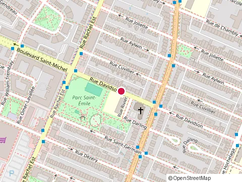 Location of École St-Émile at 3450 Rue Davidson, Montréal