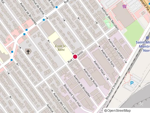 Location of Ecole St-Remi at 10152 avenue de Rome, Montréal-Nord