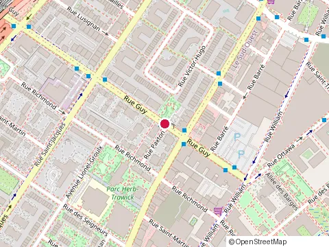 Location of Ecosense Renovation et Construction Inc. Montreal at 645 Guy St, Montréal