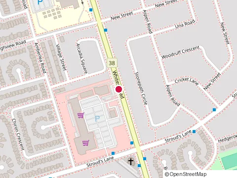 Location of Metro at 1822 Whites Road North, Pickering