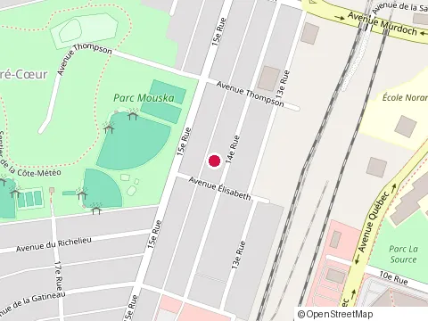 Location of Edam at 14E Rue 122, Rouyn-Noranda