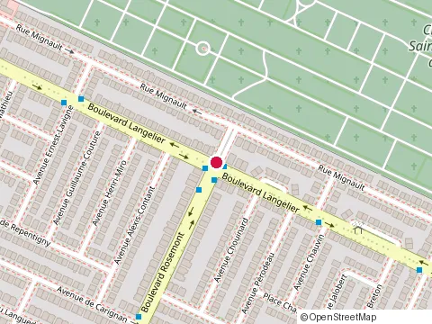 Location of Edg at 5894A boulevard Langelier, Montréal