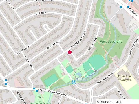 Location of Edgar Cyr Construction at 554 place Georges, Laval