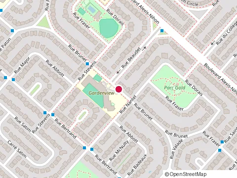 Location of Edible Landscaping at 685 Rue Brunet, Montréal