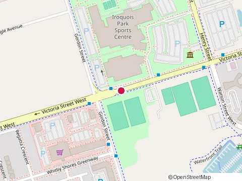Location of Metro at 619 Victoria Street West, Whitby