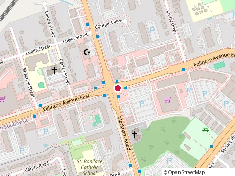 Location of Metro (Supermakets) at 3221 Eglinton E, Scarborough