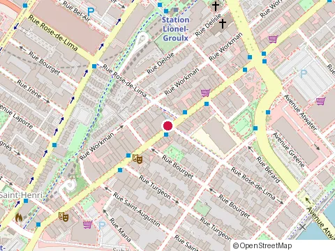 Location of Eko Sushi at 3502 rue Notre Dame O, Montréal