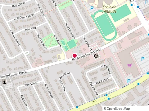 Location of El Greco Restaurant at 11985 boulevard Gouin O, Pierrefonds