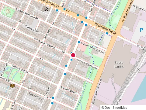 Location of El Passo Restaurant at 3871 Rue Sainte-Catherine E, Montréal
