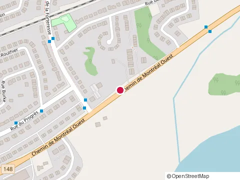 Location of Élagage S.F. at Rue de la Forteresse Rue des Hauts-Bois, Gatineau