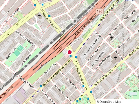 Location of Elder Law Canada at 1200 Avenue Atwater, Westmount