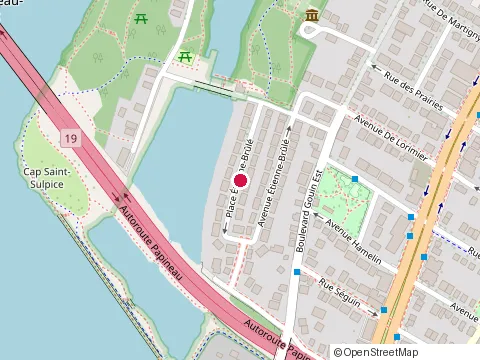 Location of Électricien Montréal at 2262 place Étienne-Brûlé, Montréal