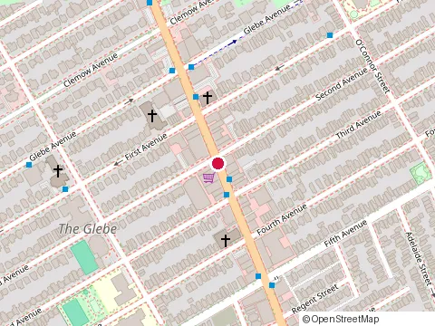 Emplacement de Metro Glebe au 754 Bank St, Ottawa