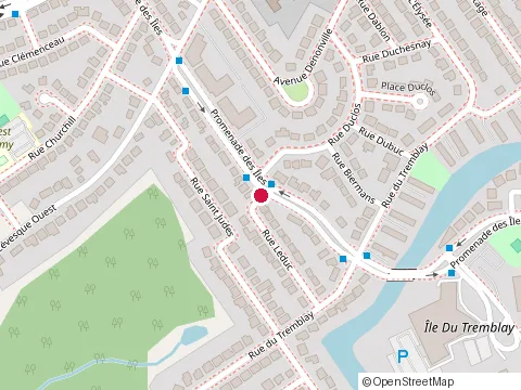 Location of Electriq.Ca Electriciens at 140 Rue Leduc, Laval