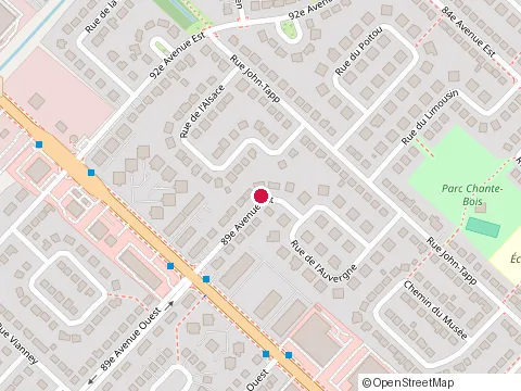 Location of Électrique Global 3000 at 2 89E Av E, Blainville