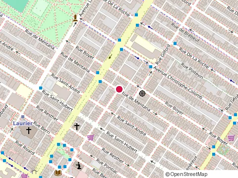 Location of Electroverre at 4694 Rue de Mentana, Montréal