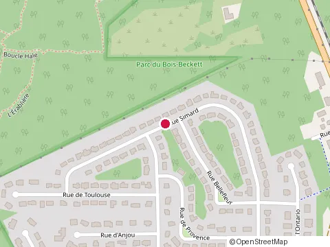 Location of Eliane-M Gaulin at 1651 Rue Simard, Sherbrooke