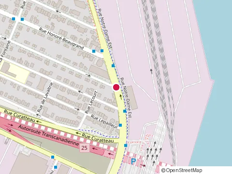 Location of Elitech at 7821 Rue Notre-Dame E, Montréal