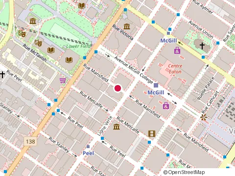 Location of Elliot & Page at 2000 Rue Mansfield # 1602, Montréal