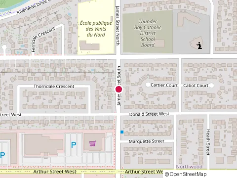 Location of Metro Thunder Bay at 505 Arthur St W, Thunder Bay