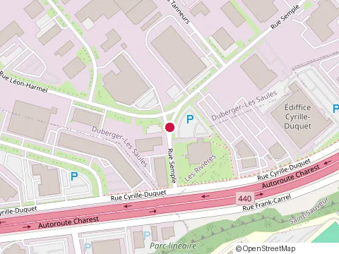 Location of Émoicq, Centre Semple at 1575 Rue Semple, Québec