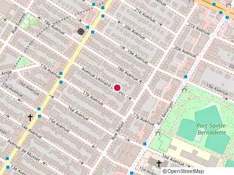 Location of Emondage Jmr at 7096 avenue Leonard-de Vinci, Montréal