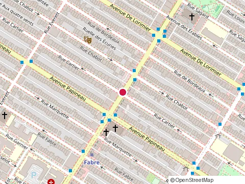 Location of Empire Cafe at 1825 Rue Jean-Talon E, Montréal
