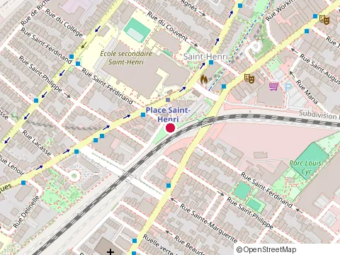 Location of Emsom at 717 Rue Saint-Ferdinand, Montréal