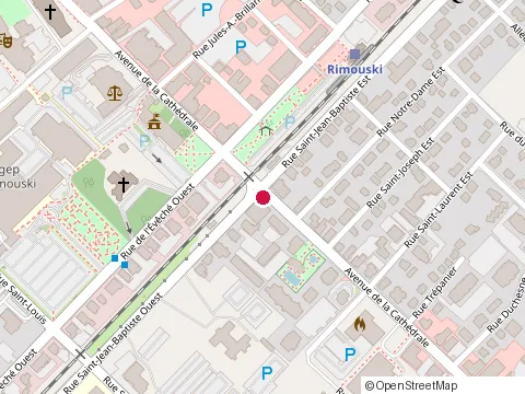 Location of Encadrement Guertin at 315 Avenue de la Cathédrale, Rimouski