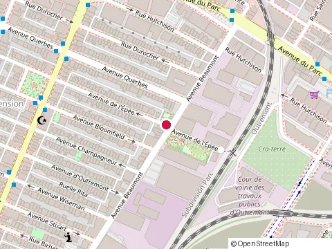 Location of Encadrement Olympic at de l'Epee 6831, Montréal
