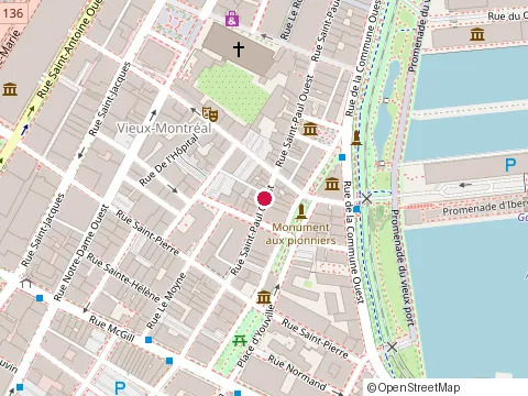 Location of Encadrements Idee at 235 Rue Saint-Paul O, Montréal
