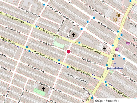Location of Encadrements Marcel at Rue Berri 7215, Montréal