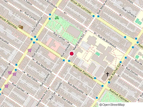 Location of Encadrex at 1830 Marie-Anne Est, Montréal