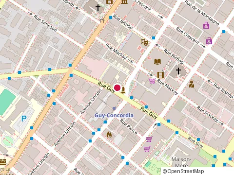 Location of Encadrium at 2305 Rue Guy, Montréal