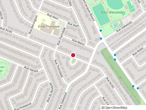 Location of End Time Construction at 4145 Acres Rue, Pierrefonds