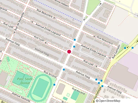 Location of Energy Massage Centre at 2851 Rue Lyall, Montréal