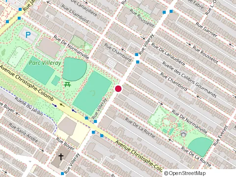 Location of Enseignes Ajs at 1210 Rue Villeray, Montréal