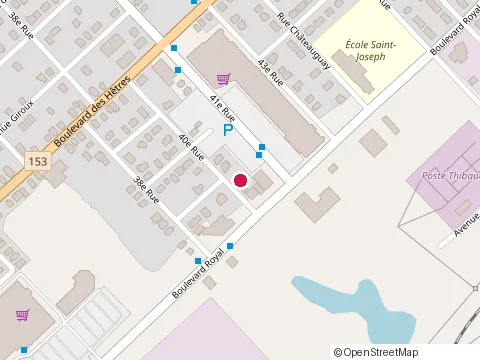 Location of Enseignes St-Cyr et Fils at 1422 40E Rue, Shawinigan