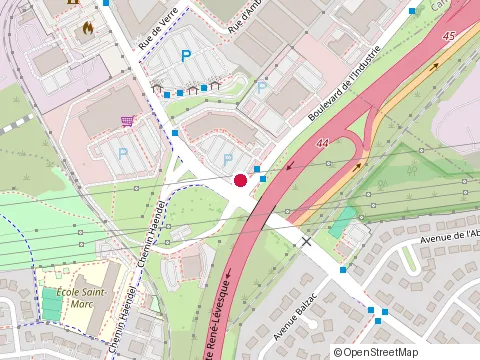 Location of Ent. Mathieu at 420-9 boulevard Montcalm N, Candiac