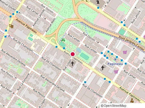 Location of Enterprises de Peintres Yvon at 1678 Rue Logan, Montréal