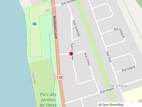 Location of Enterprises Raymond Fortin Enr at 99 Rue Sorensen, Sept-Îles