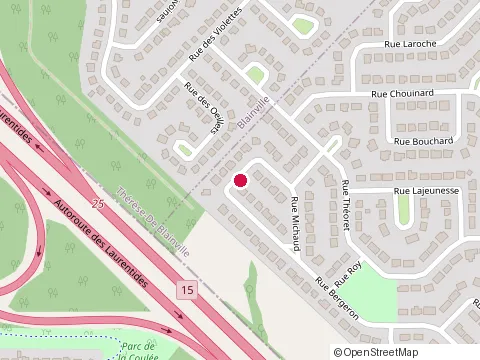 Location of Enterprises Roy & Menard Inc at 932 Rue Bergeron, Sainte-Thérèse