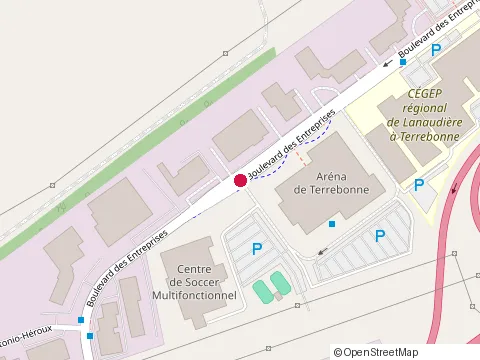 Location of Enterprises Sp at 2121 Bd des Entreprises, Terrebonne